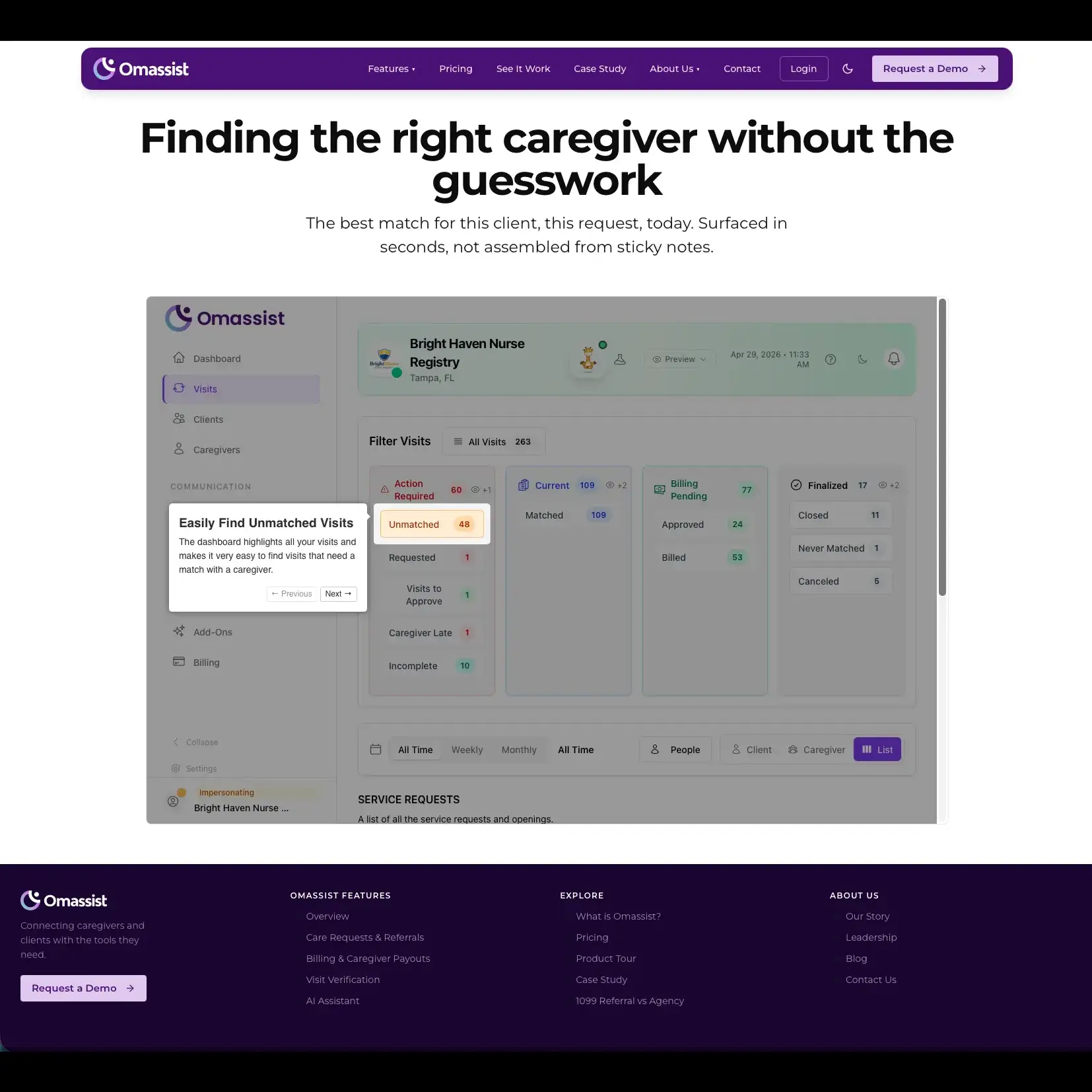 Gallery Image - Public facing website with interactive demo