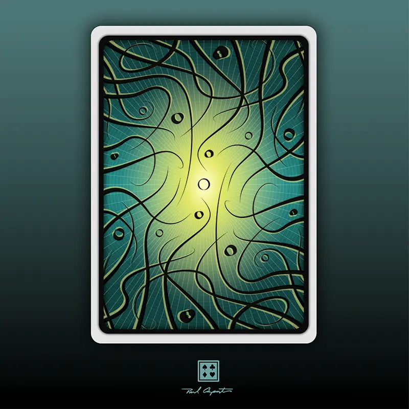 Gallery Image - A colorful playing card back design