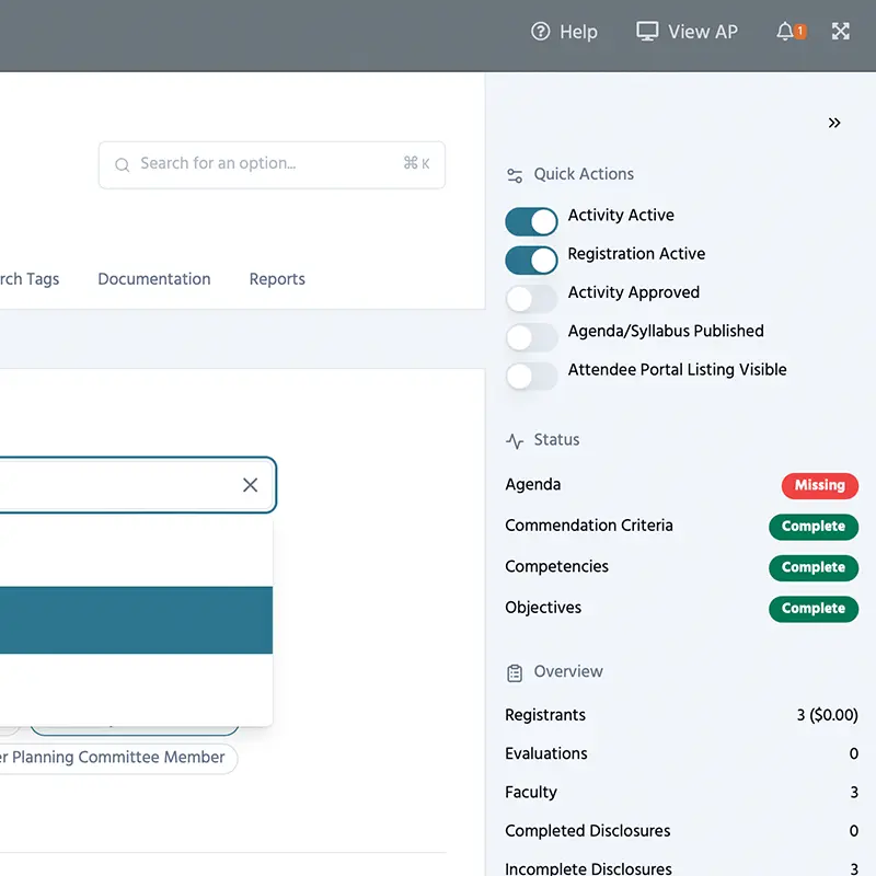 Gallery Image - A web software screen